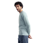 Rifó Romeo Recycled Cashmere Sweater in Light Blu - Men