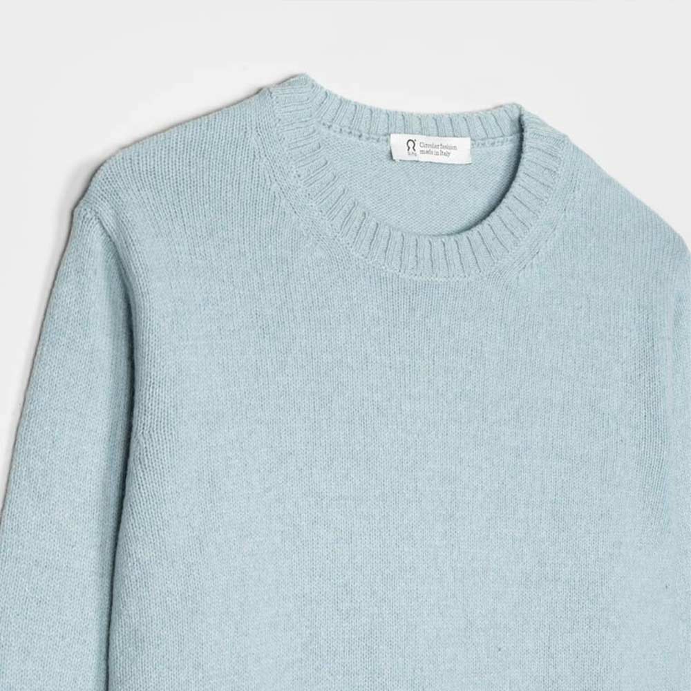 Rifó Romeo Recycled Cashmere Sweater in Light Blu - Men