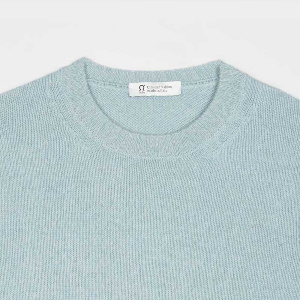 Rifó Romeo Recycled Cashmere Sweater in Light Blu - Men