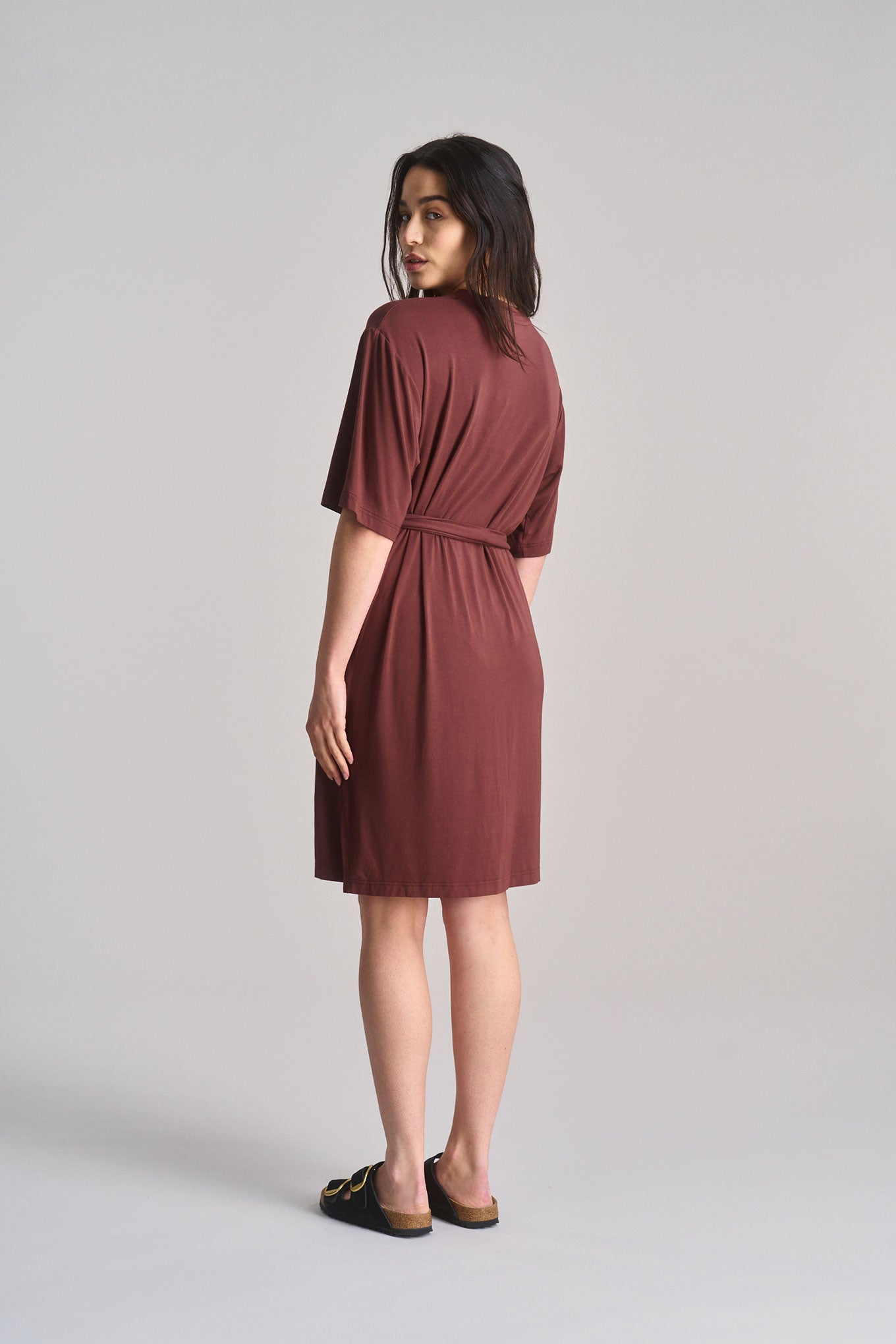 knee length red cocktail dress Square Neck Satin Short Red Cocktail Dress with Pockets – loveangeldress main image 0