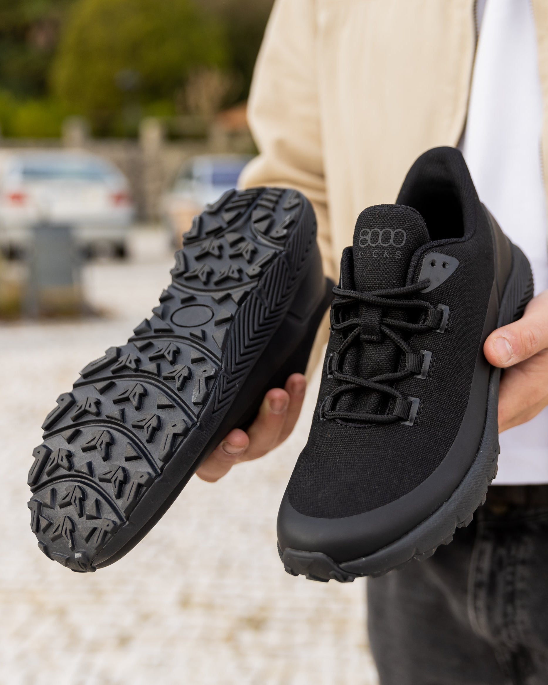 8000Kicks Trekker Leichte Wanderschuhe Damen – Schwarz