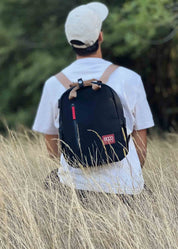 Small Hemp Backpack in Black