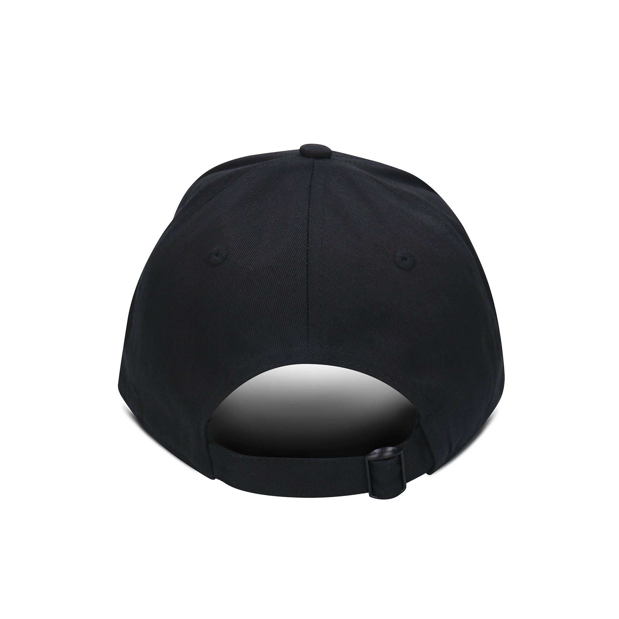 back view of a black cap of nae vegan shoes made with organic cotton