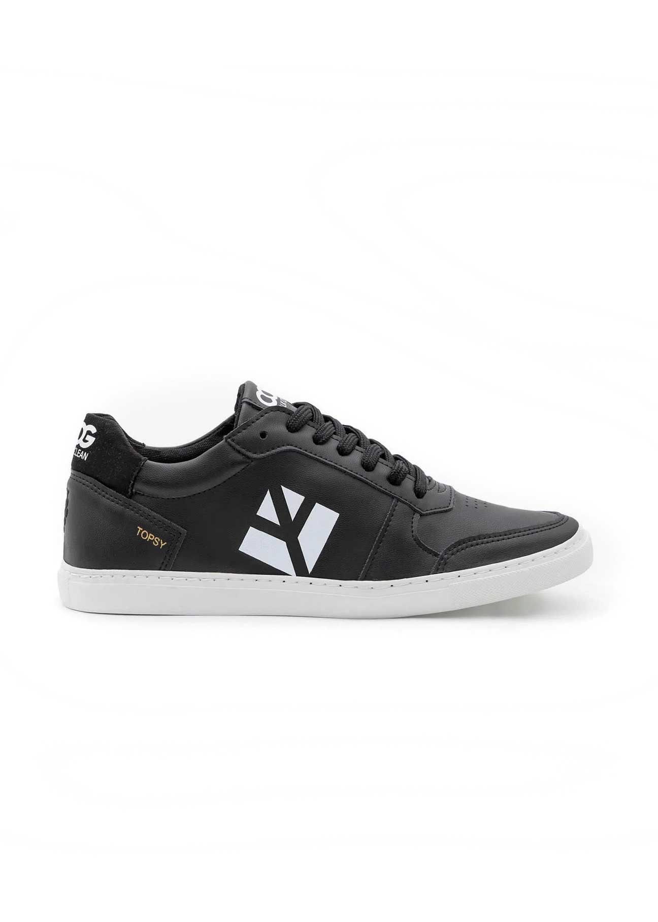 Topsy Zapatilla Vegana negra y blanca