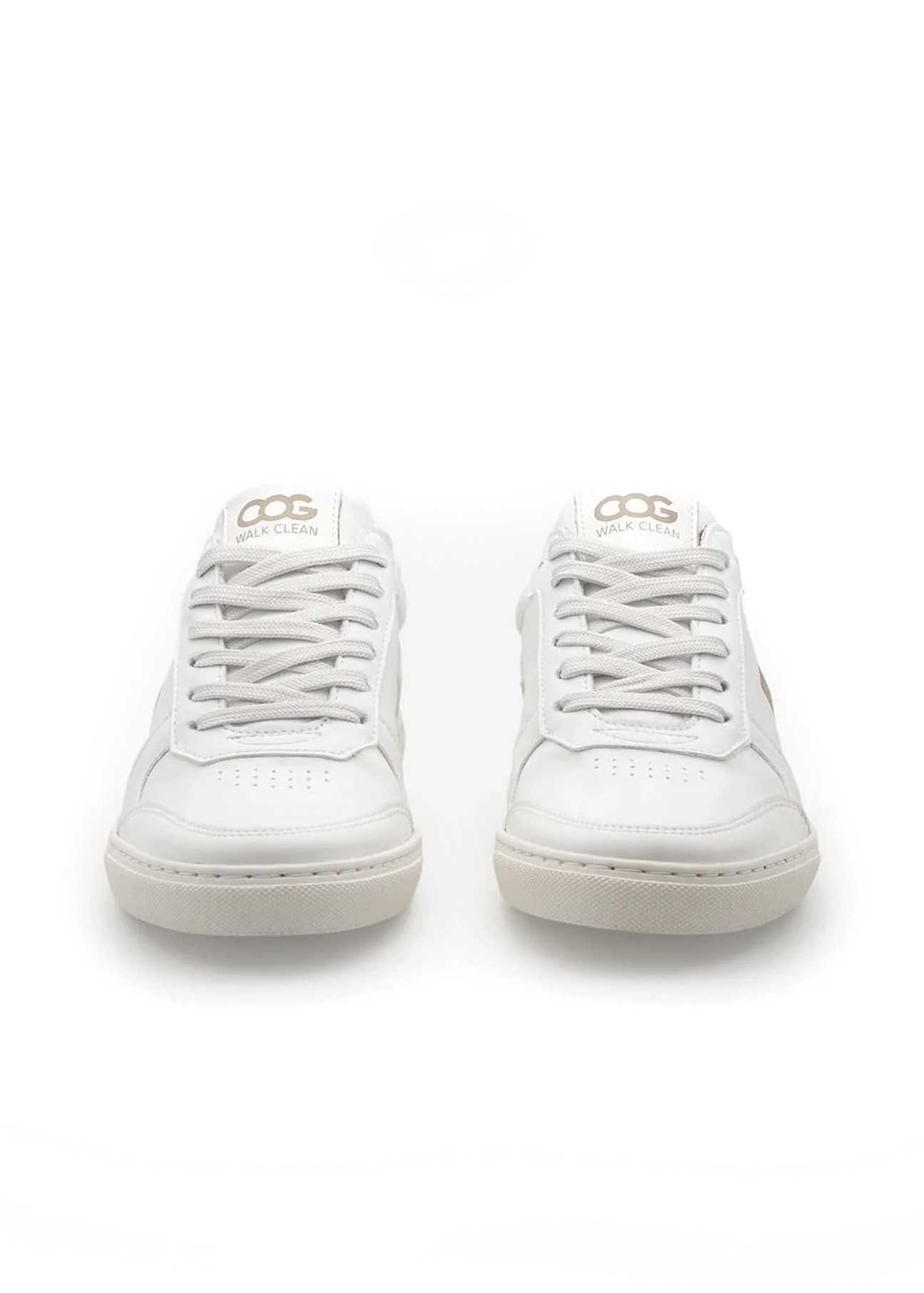 Topsy Zapatilla Vegana blanca y beige