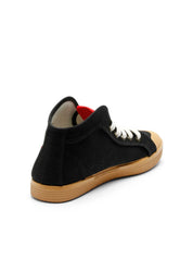 Taylor Vegan Sneaker in Organic Cotton Black - Ecomarket.com
