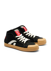 Taylor Vegan Sneaker in Organic Cotton Black - Ecomarket.com