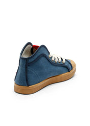 Taylor Vegan Sneaker in Organic Cotton Blue - Ecomarket.com