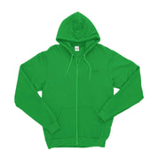 Vegan Outfitters Embroidered Zipped Hoodie in Green - Unisex