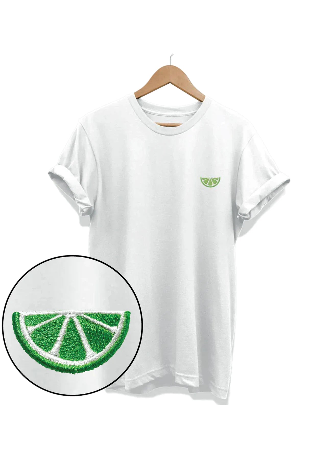 Lime Embroidered T-Shirt