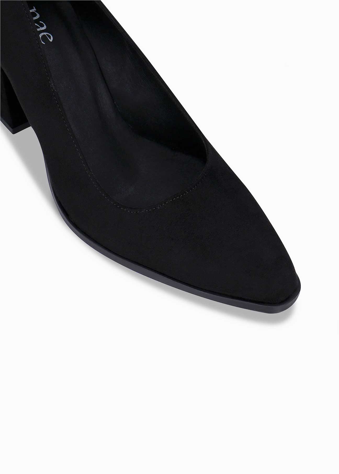 Vane Black Vegan Suede Pumps - Ecomarket.com