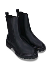 Vikky Black Mid-Calf Chelsea Vegan Boots - Ecomarket.com