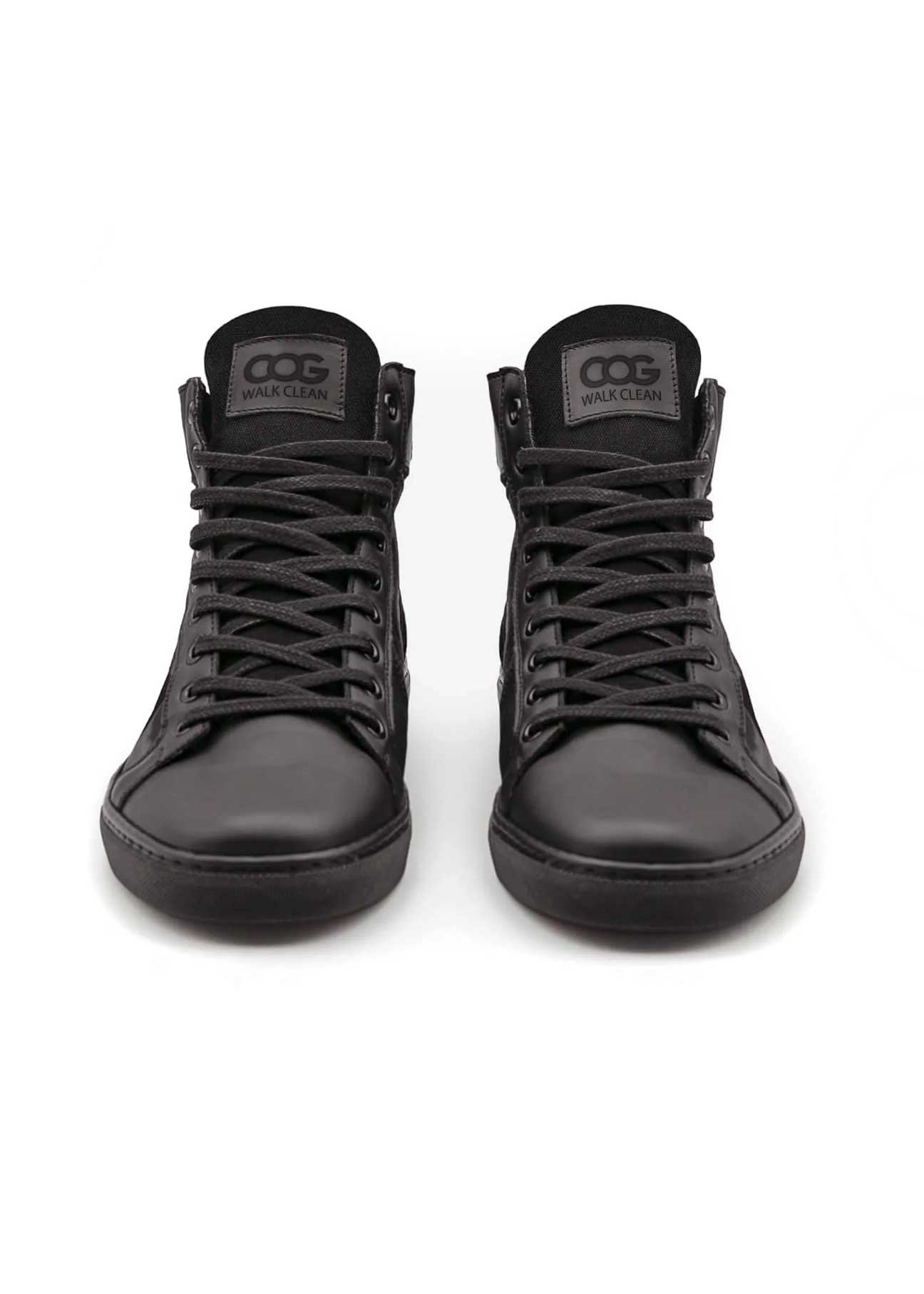 Wallace Black Zapatilla Vegana de Caño Alto Edición Uva