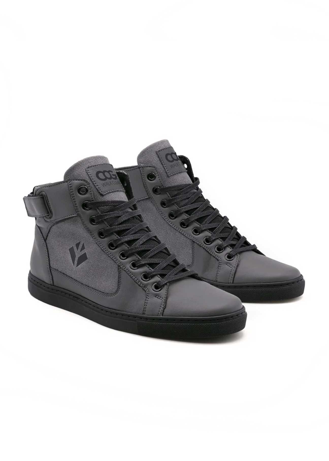 Wallace Grey Vegan High-Top Sneaker