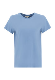 Camiseta básica en 100% algodón orgánico en azul coronet