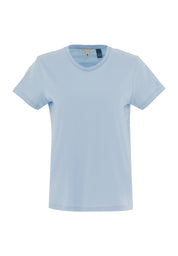 Camiseta básica en 100% algodón orgánico en azul hielo