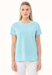 Camiseta básica en 100% algodón orgánico en menta