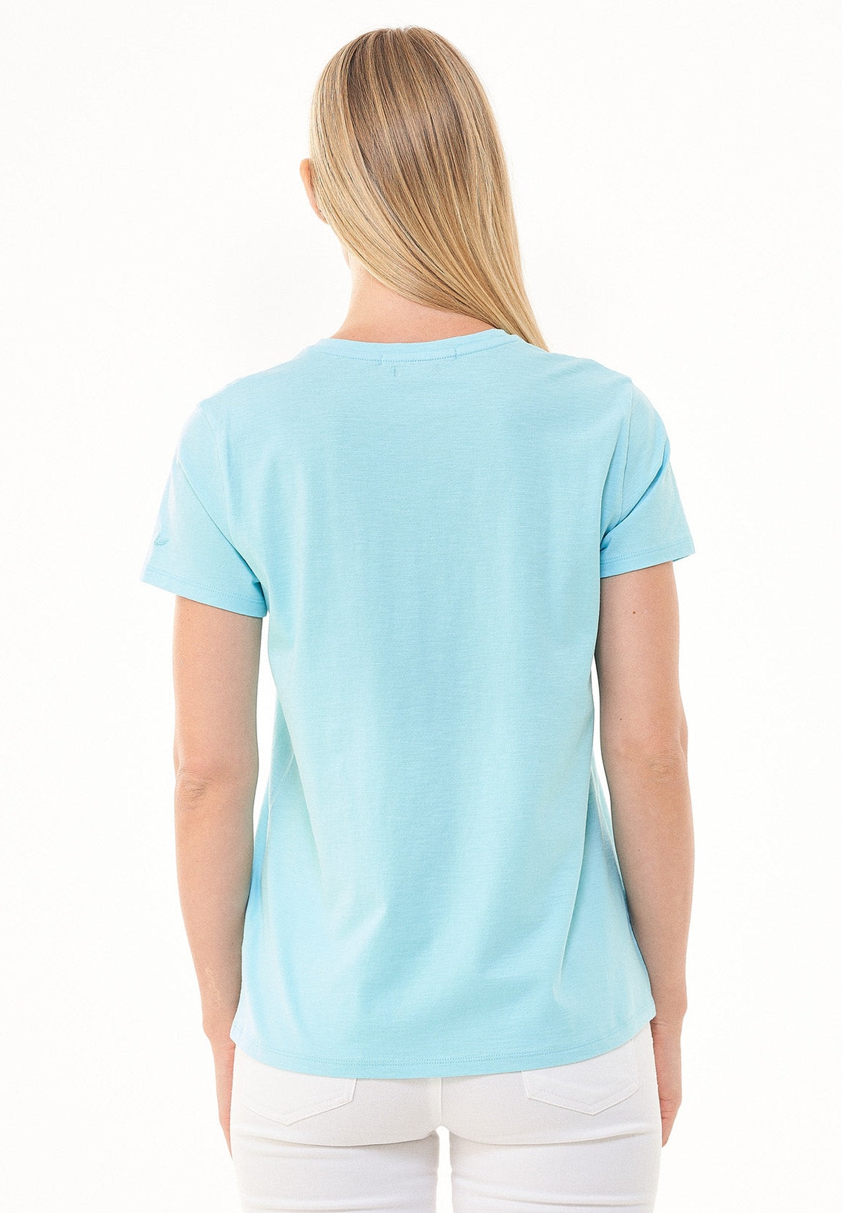 Camiseta básica en 100% algodón orgánico en menta