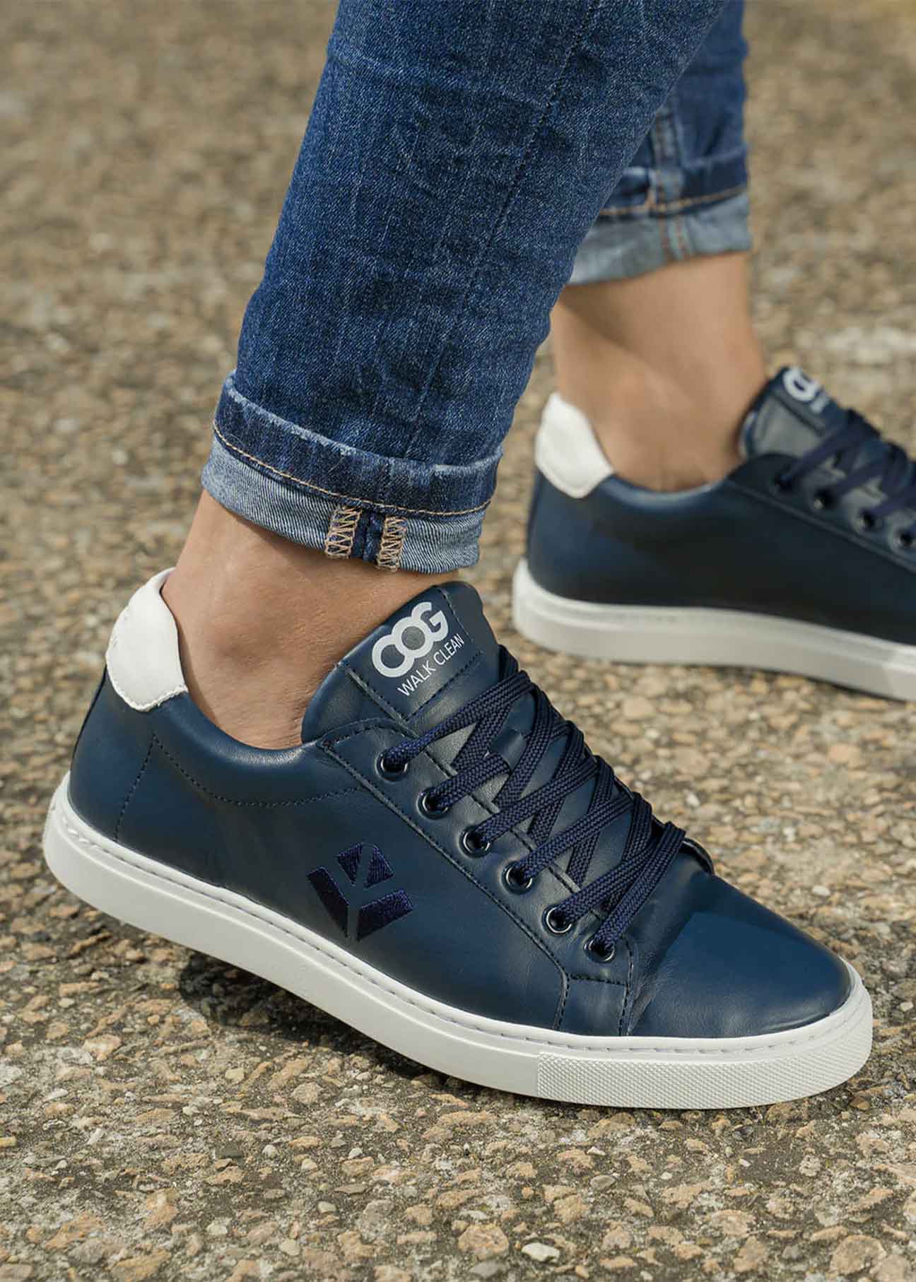 Winton - Zapatilla vegana azul marino