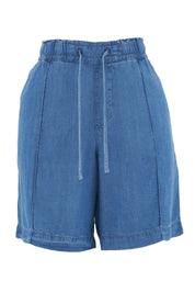 Shorts ligeros con apariencia de mezclilla en TENCEL™ Lyocell
