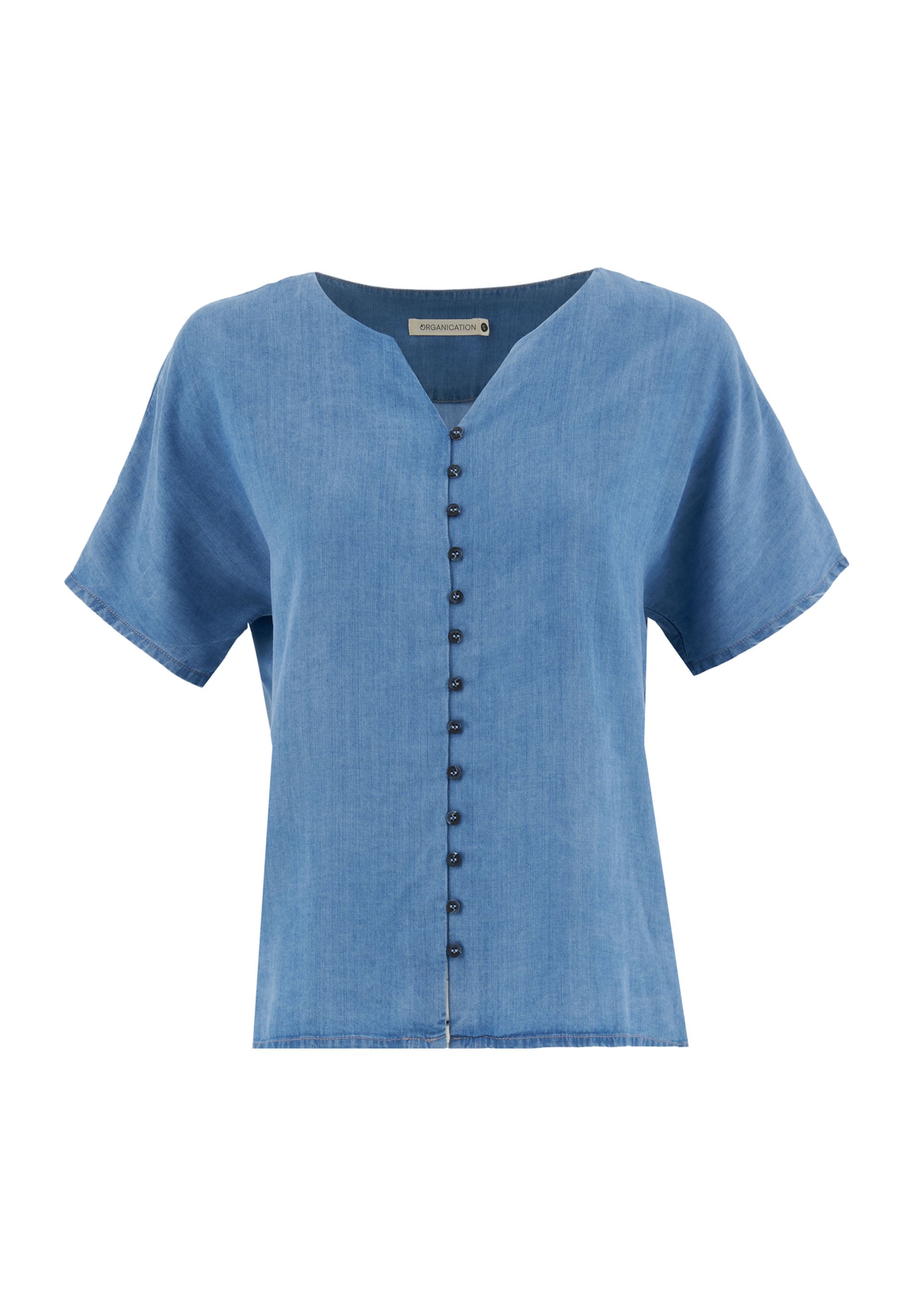 Blusa con aspecto de mezclilla en TENCEL™ Lyocell
