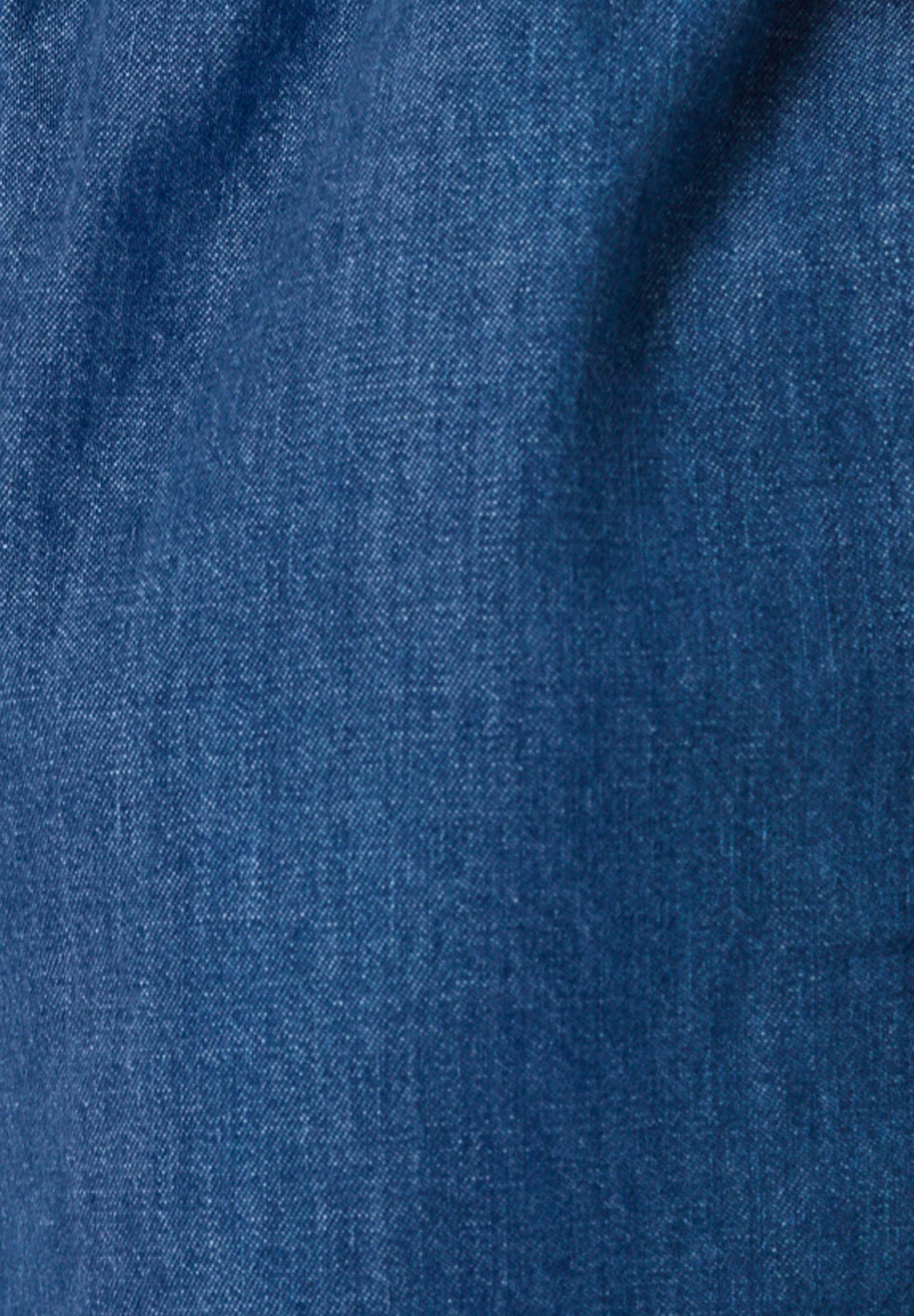 Organic Cotton Denim Shorts with Drawstring Waist Medium wash
