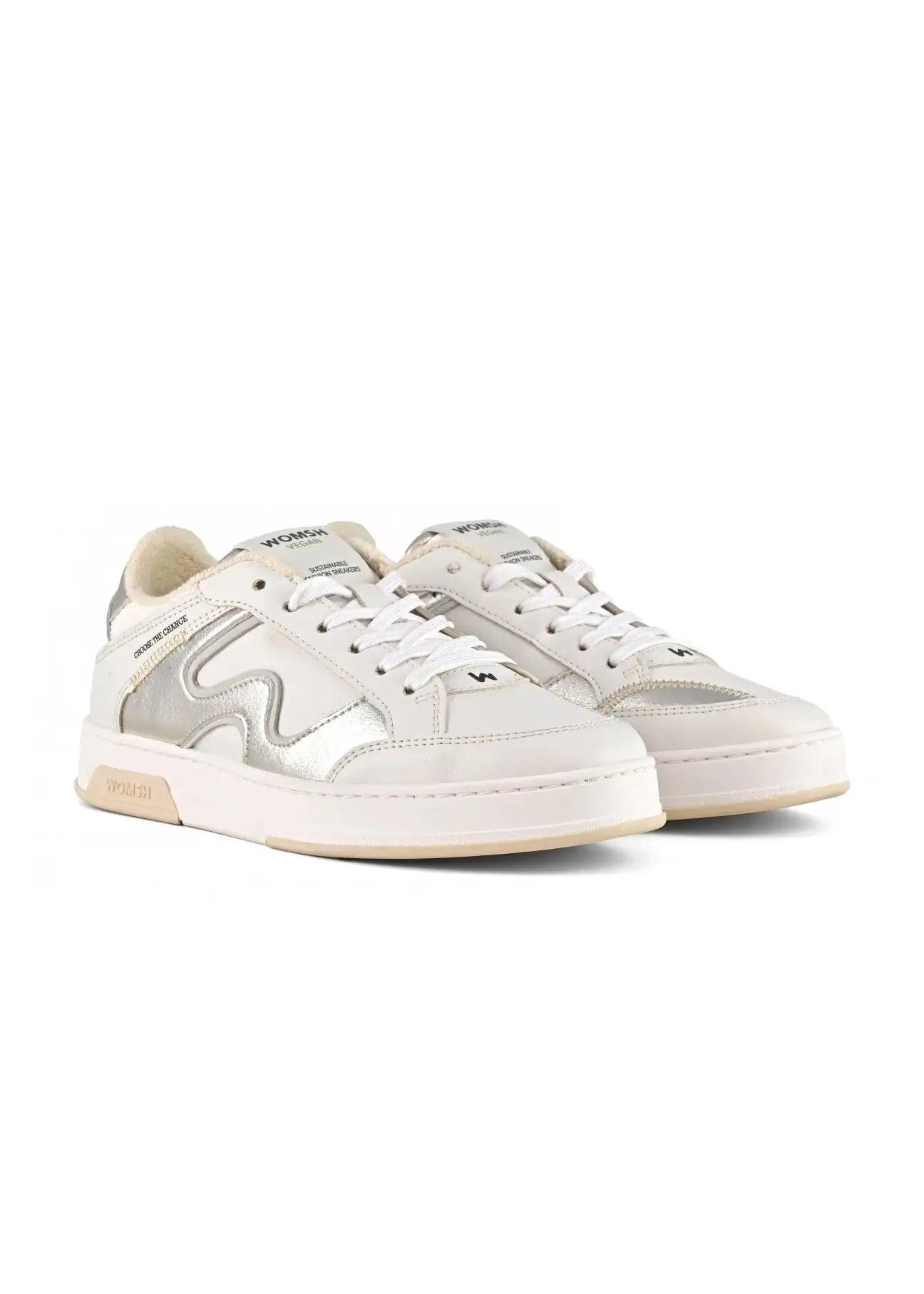 WOMSH KATO Vegan White Silver - Ecomarket.com