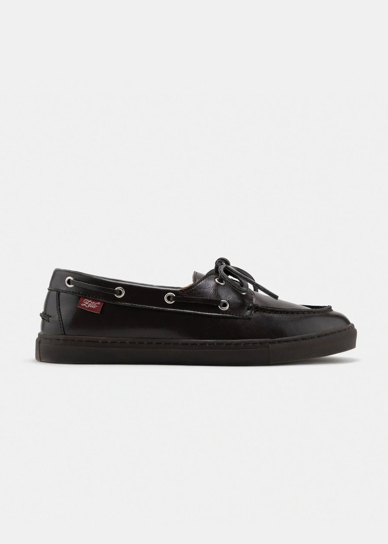 Zèta Lagos Scarpe da barca vegane effetto pelle cioccolato