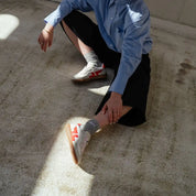 Delta-Series Handmade Vegan Sneakers in Blanco