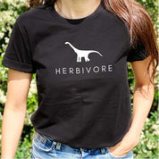 Vegan Outfitters Herbivore Dinosaur T-Shirt in black - Unisex