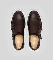 Vegan Monk Strap - Man in brown leather with a sophisticated monk strap design.